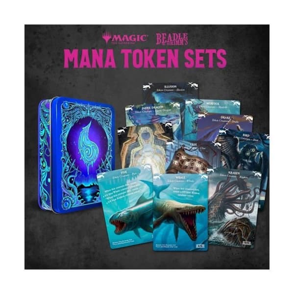 Beadle &amp; Grimm's - Magic the Gathering - Tärnings- och Tokenpaket Blå Mana