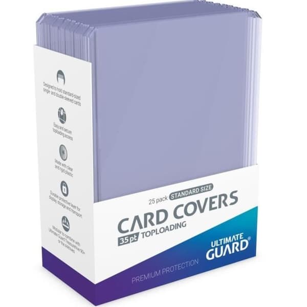 Ultimate Guard 25 Toploaders 35 pt Card Covers Toploading Clear