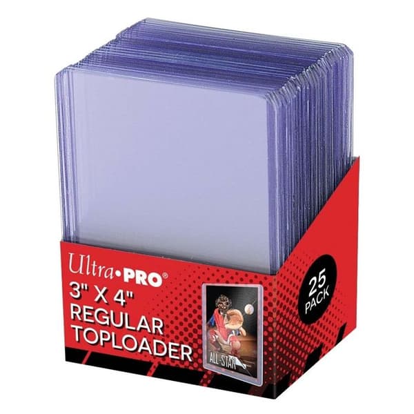 Styva skydd - Ultra Pro - Toploader - 3" x 4" - Pack of 25 - Transparent