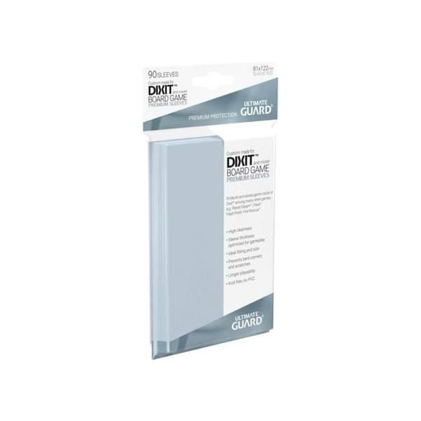 Paket med 90 Ultimate Guard Premium Soft Sleeves för Dixit-brädspel