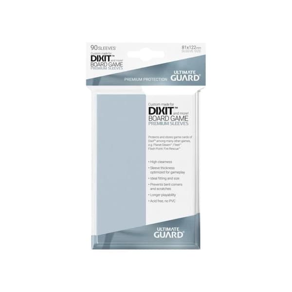 Paket med 90 Ultimate Guard Premium Soft Sleeves för Dixit-brädspel