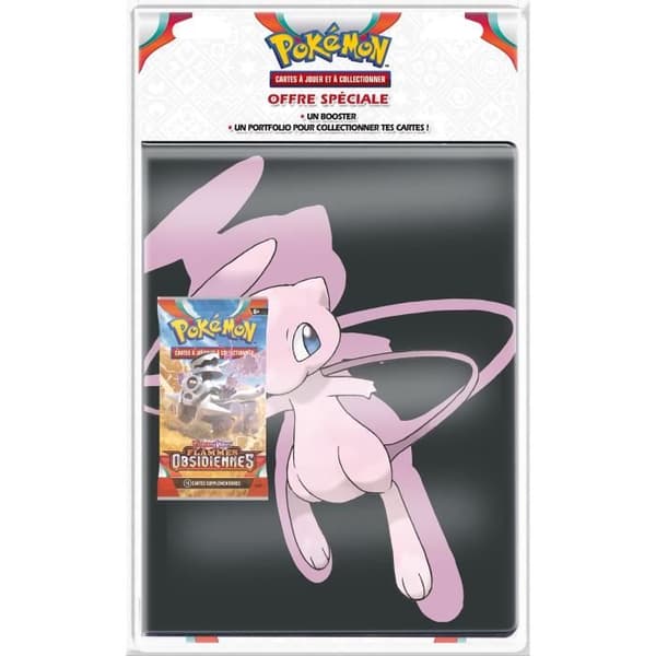 Pokémonkort - Portfolio Pack 180 + Booster EV03 - ASMODEE - För barn från 6 år - Orange och blå