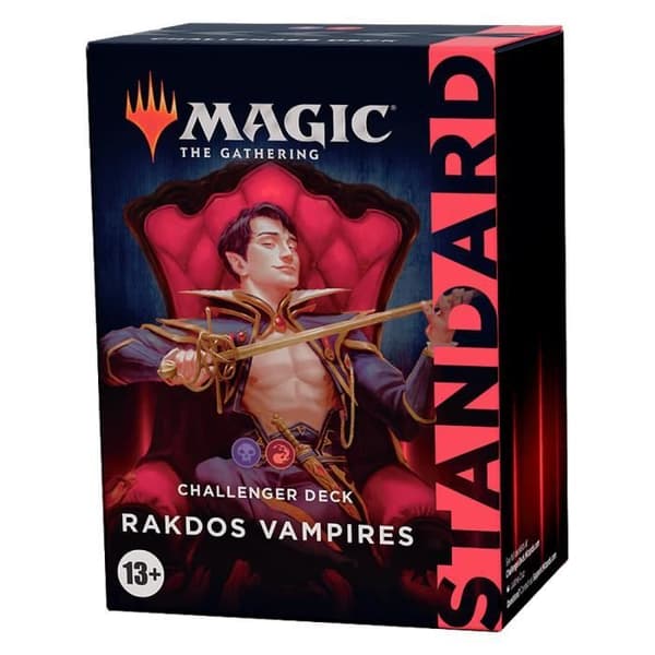 Kortlek - Magic The Gathering - Challenger Deck 2022 - Svart-röd - 60 kort - 15 ytterligare kort