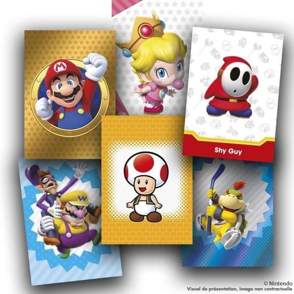 Panini Collection - Super Mario Trading Cards - Box med 18 fickor med 8 kort - Gul - Från 6 år