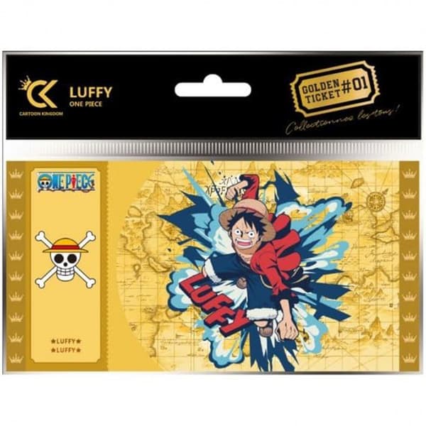 Cartoon rike - CKOP01 - Golden Ticket One Piece - Monkey D Luffy - 3760375863033