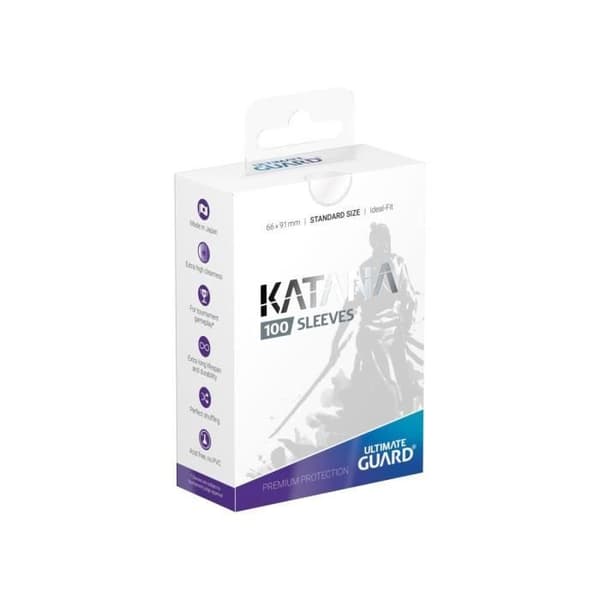 Paket med 100 Katana Sleeves Ultimate Guard - Transparent