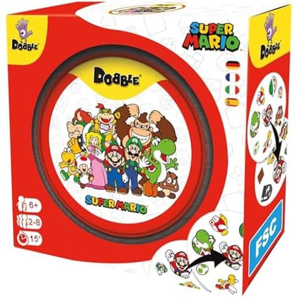 Kortspel - ZYGOMATIC - Dobble Super Mario - 2 till 8 spelare - Från 6 år - Flerspråkig
