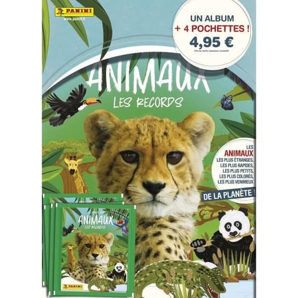 DJUR album - PANINI - 224 klistermärken att samla på - Blandat - Från 3 år