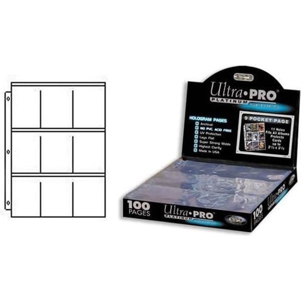 Binder Sheets - Ultra Pro - Platinum Series - 100 ark - Pokémon - Magic - Yu-Gi-Oh!