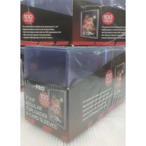 100 Toploader Regular Ultra Pro Protege Card Sleeves Transparent plasthård skyddspåse Pokemon Magic Yu-Gi-Oh