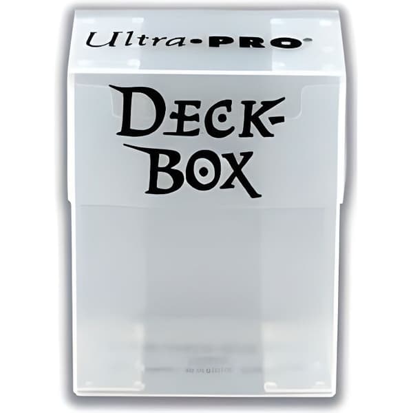 Deck Box ULTRA PRO kortlåda - Genomskinlig vit - För 80 kort i fodral