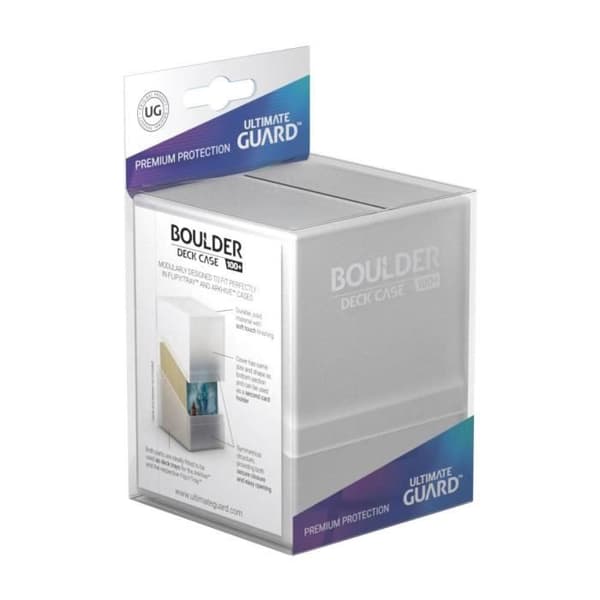 Card Storage Box - Ultimate Guard - Boulder Deck Case 100+ standardstorlek Frosted