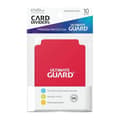 Miniatyrbild 2 av 4: Intercalärer för kort - Ultimate Guard - Röd - Pack av 10 - Styv polypropen - 69x94 mm