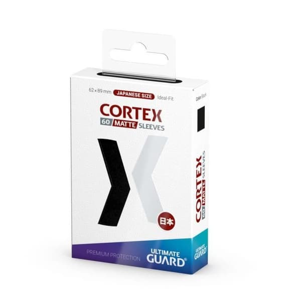 Sleeves Ultimate Guard Cortex japanskt format mattsvart - 60 påsar