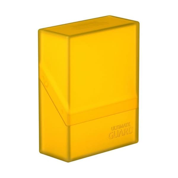 Ultimate Guard Boulder™ däckfodral 40+ kortförvaringslåda Standardstorlek bärnsten