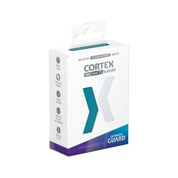 Ultimate Guard - 100 Standardstorlek Cortex Sleeves Matt Bensinblå