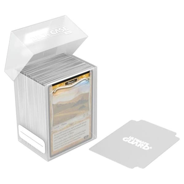 Kortlåda - Ultimate Guard - Deck Case Box 80+ - Transparent - 80 kort - Arkivskydd
