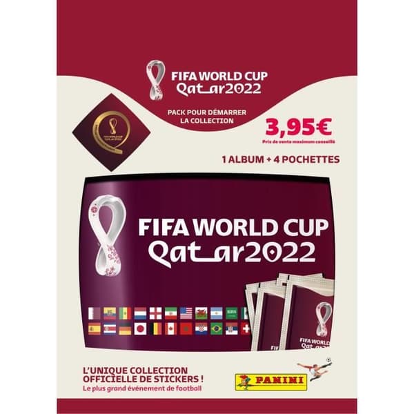 PANINI dekalalbum - World cup 2022 - 1 album + 4 samlarhylsor