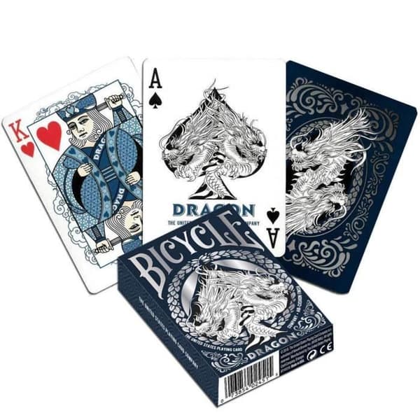 Drakkortspel - CYKEL - Drakkortspel - Blå/Silver - För barn