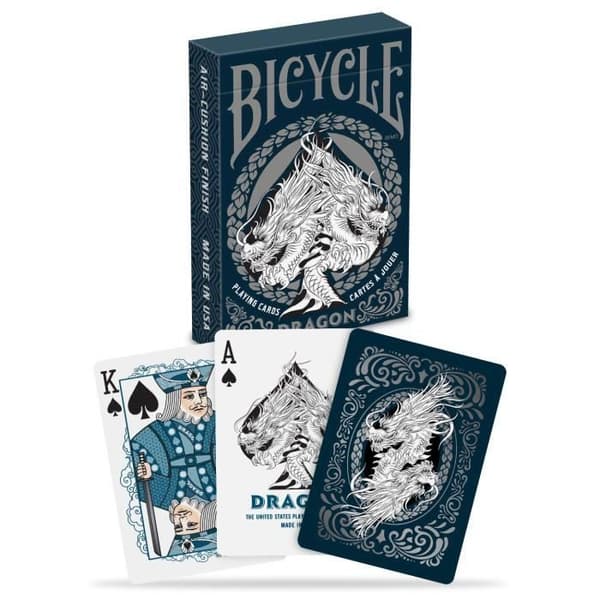 Drakkortspel - CYKEL - Drakkortspel - Blå/Silver - För barn