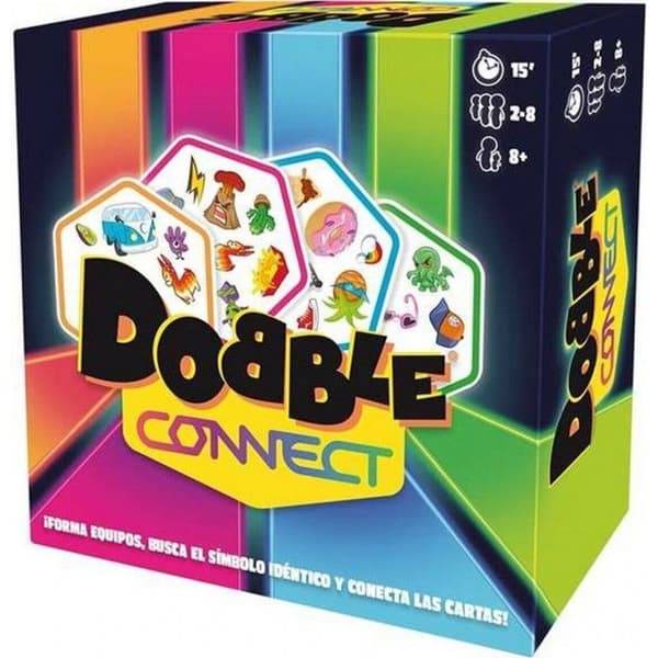 Kortspel - ZYGOMATIC - Dobble Connect - 90 kort - 2 till 8 spelare - Från 7 år