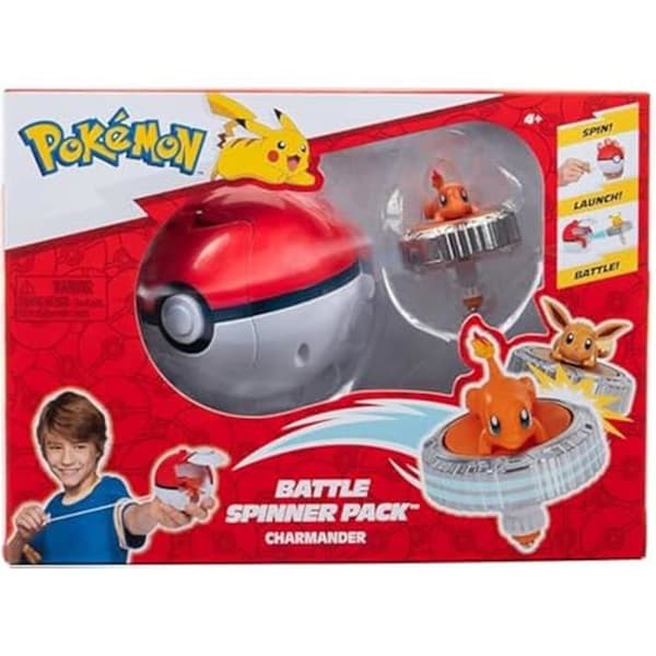 BATTLE SPINNER - POKÉMON - Charmander - 2 spelare eller fler - Från 6 år - Officiell produkt