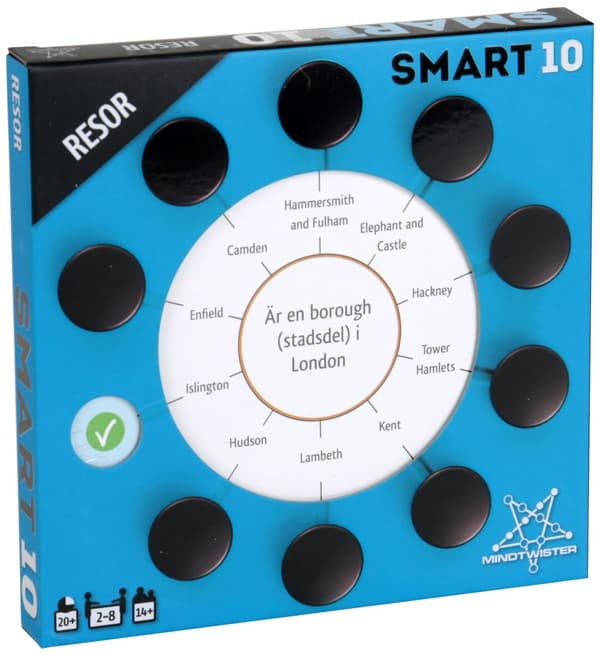SMART10 FRÅGEKORT 3 RESOR (SE)