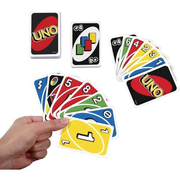 UNO - Uno Classic - Family Card Game - Från 2 till 4 spelare - 7 år och äldre