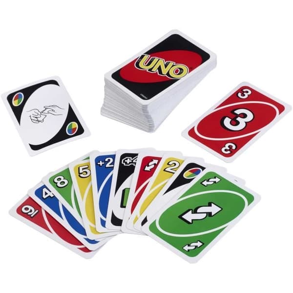 UNO - Uno Classic - Family Card Game - Från 2 till 4 spelare - 7 år och äldre