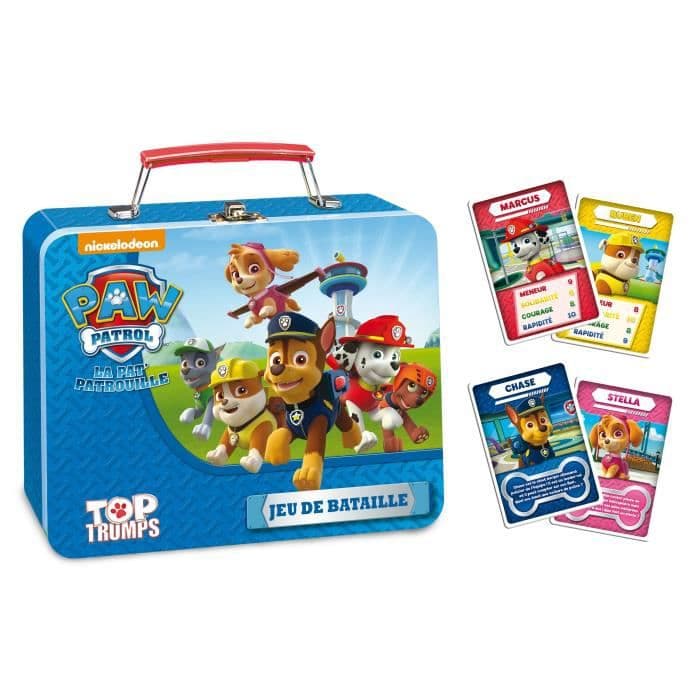 BÄSTA TRUMPS - La Pat'Patrouille - Paw Patrol - 5 spel i 1 fall - fransk version