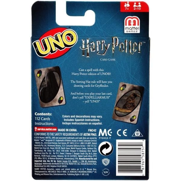 UNO Harry Potter - FNC42 - Brädspel - 7 år och +