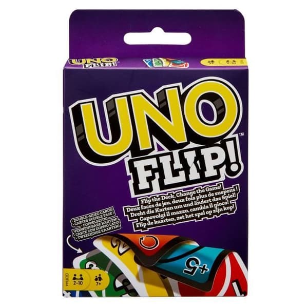 UNO - Flip Side - Family Card Game - Uno med vändbara kort