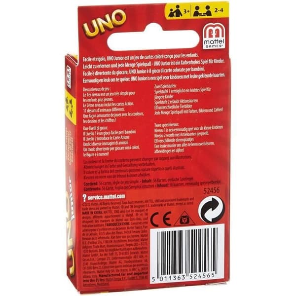 UNO Junior - 52456 - Brädspel - 3 år och äldre