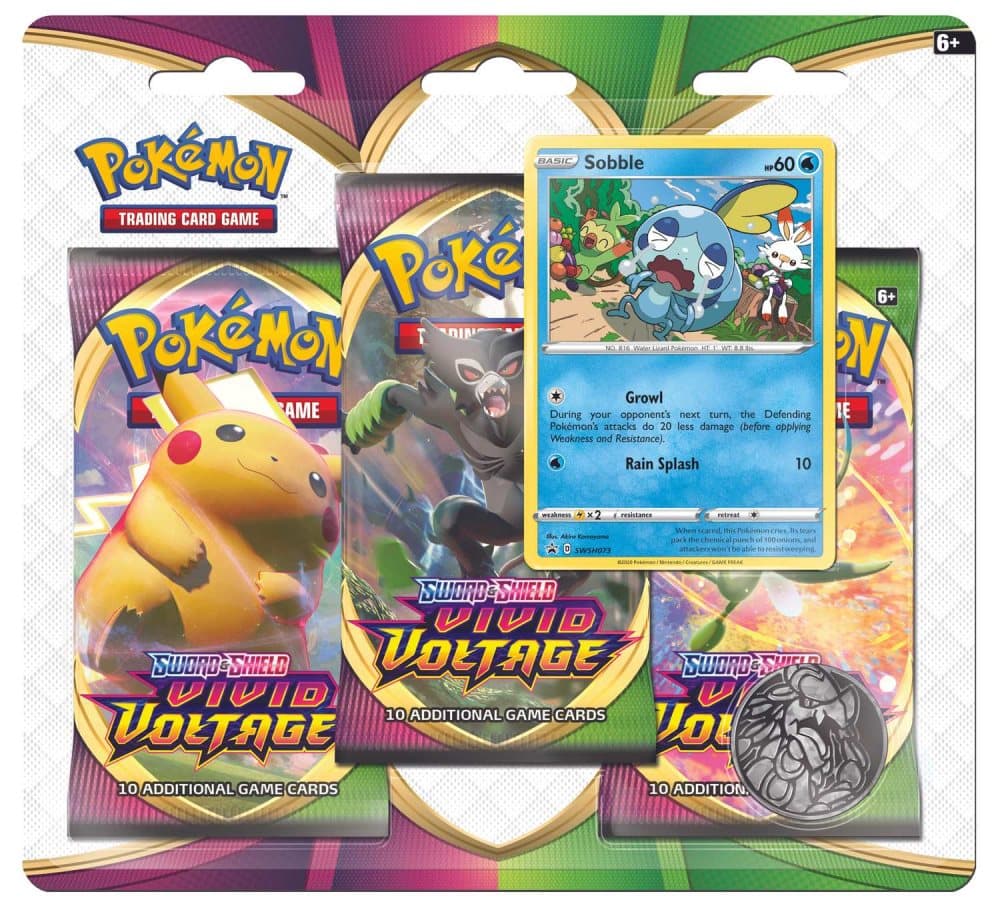 Pokemon 3-pack S&S Vivid Voltage Sobble