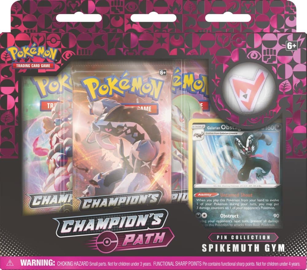 Pokemon Box Pin Collection Champions Path Spikemuth Gym