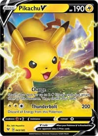 Pokemon Sword & Shield Volvid Voltage JUMBO Pikachu V