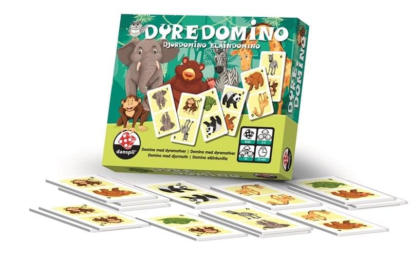 DANSPIL Djurdomino- Dominospel