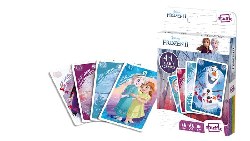 Frozen II Card Game 4-in-1 CDU- Kortspel