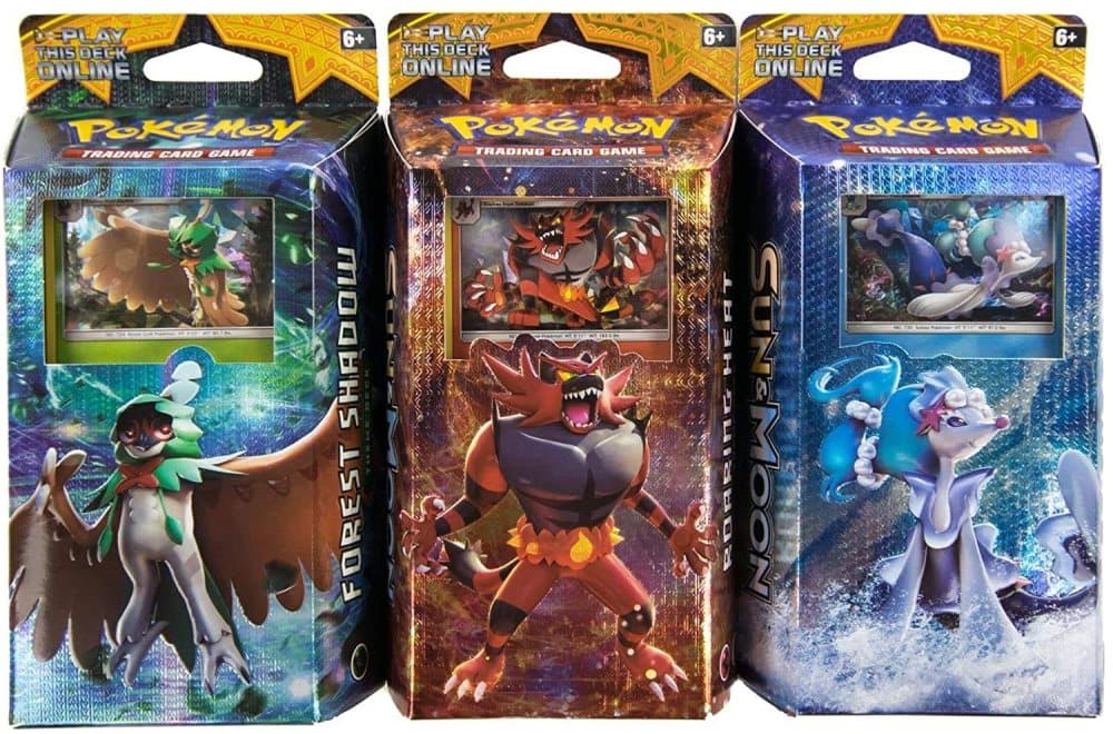 3-Pack Pokémon TCG: Sun & Moon Theme Deck
