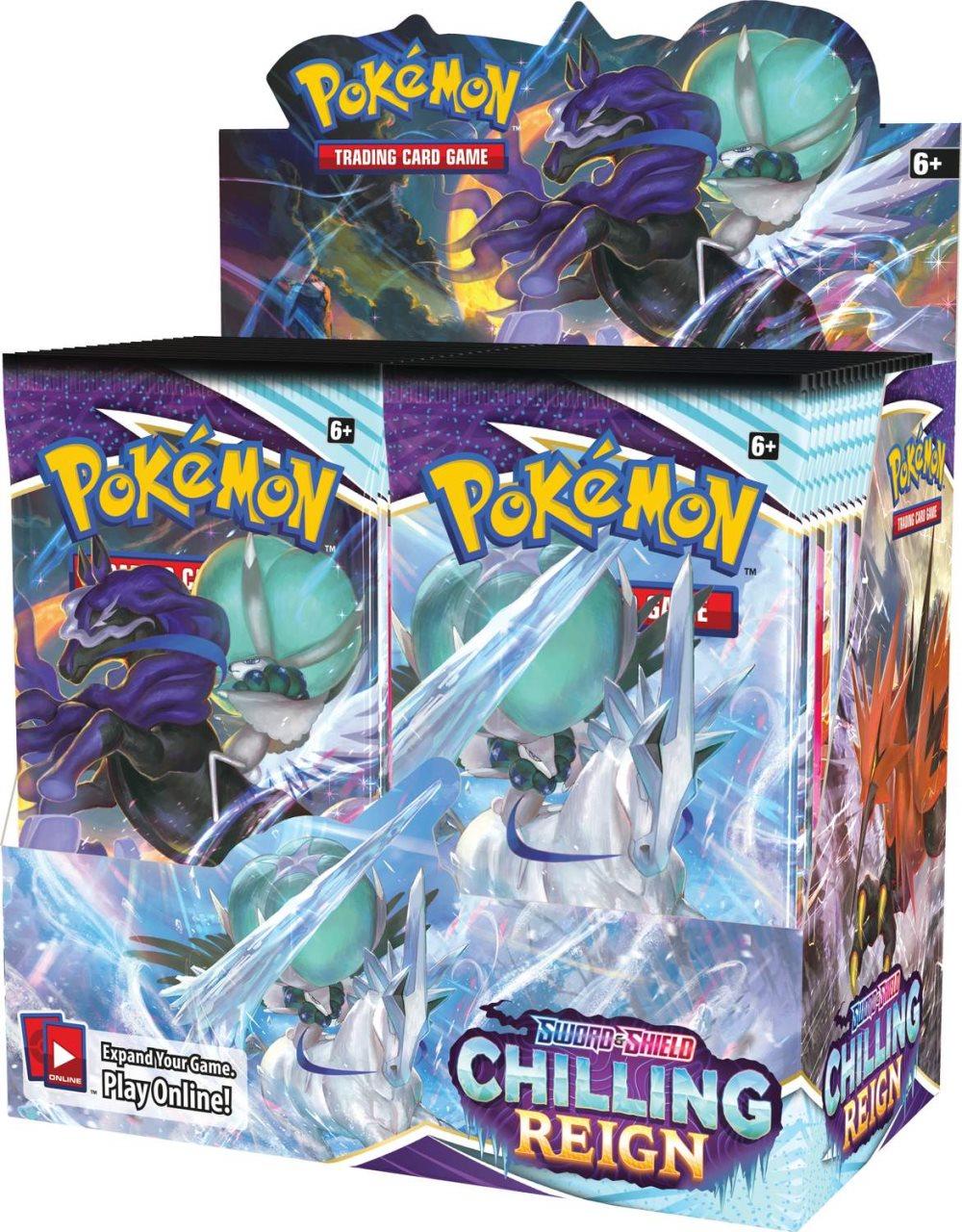 Pokemon Hel Box 36st Boosters Chilling Reign Sword & Shield 6