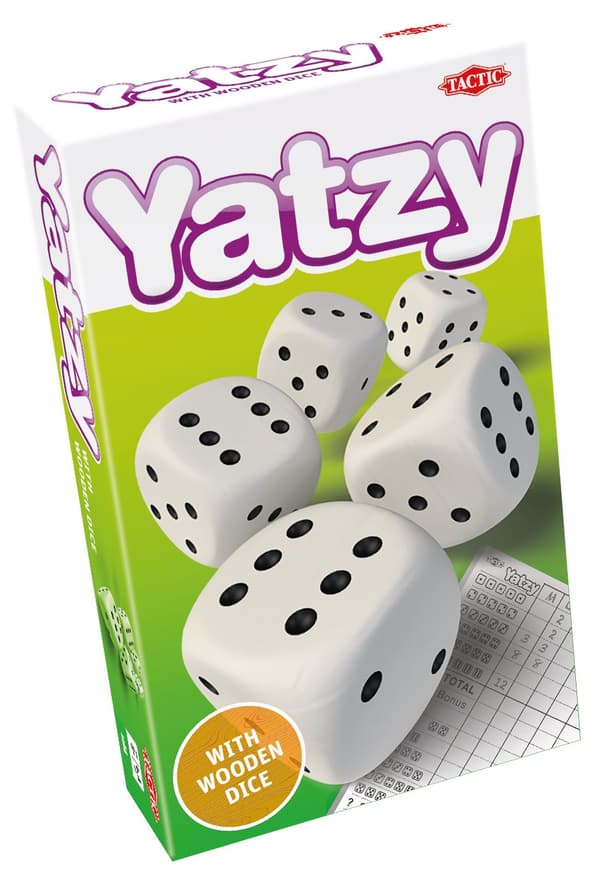 Yatzy Med Trätärningar (SE/FI/NO/DK/EN)