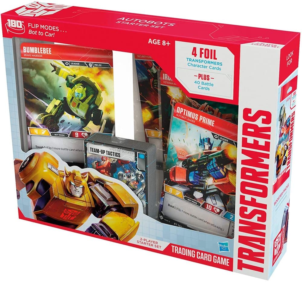 Transformers Tcg Autobots Starter Set | Starterlek för 2 spelare | 44 kort inkl. Bumblebee, Ironhide, Optimus Prime, Red Alert
