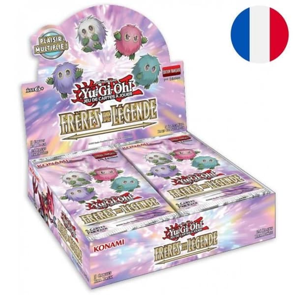 KONAMI - Yu-Gi-Oh! - Box med 24 legendariska Brothers Boosters [FR]