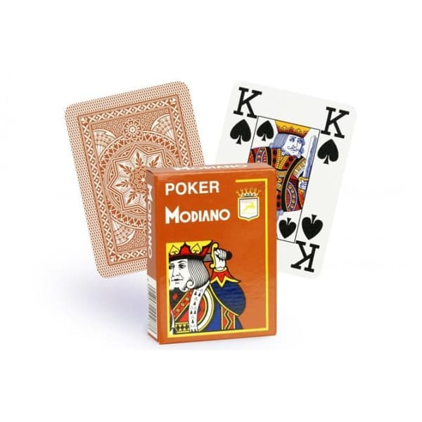 Modiano kortspel 100% plast 4 bruna index