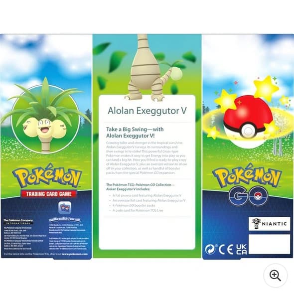 Pokémon Trading Card Game: Pokémon GO Collection Alolan Exeggutor V Box