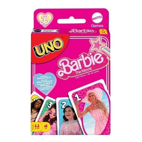 UNO BARBIE THE MOVIE kortspel - BARBIE - För hela familjen - 7 år och uppåt