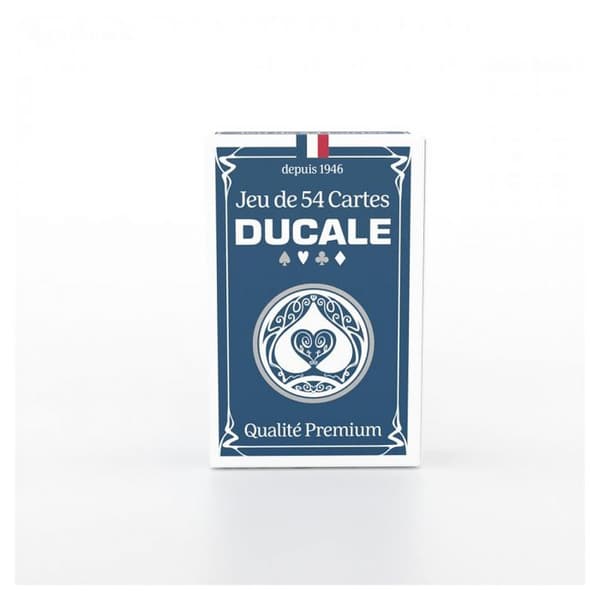 Klassiskt spel - DUCALE - Ducale Origine - 54 kort - Vitt och blått - Från 6 år