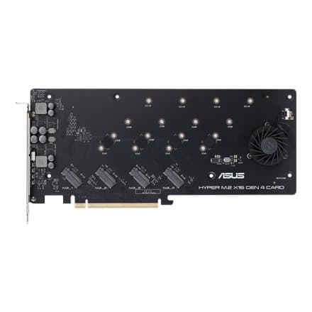 ASUS Hyper M.2 x16 Gen 4 interface cards/adapter Internal Sølv