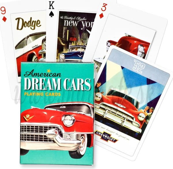 PIATNIK playing cards American dreamcars