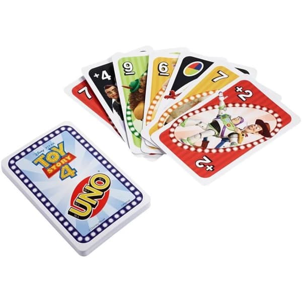 Uno Toy Story 4 kortspel - Mattel-spel - 2 till 10 spelare - från 7 år och uppåt
